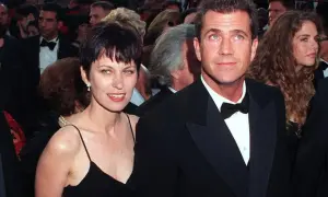 Mel Gibson i jego żona Robyn, która wygrała sprawę w sądzie o podział majątku po głośnym rozwodzie, na gali.