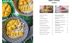Spis treści e-booka z przepisami od celebrytki kulinarnej: od wegańskich sosów po słodkie desery. Czy wnosi coś nowego?