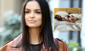 Znana aktorka z dzieckiem na łóżku. Dlaczego znana aktorka nie pokazuje ojca swojego dziecka w mediach?