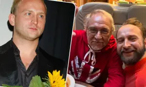 Aktor z lewej i jego ojciec po prawej. Zdjęcie wyjaśnia, skąd wzięły się plotki o rzekomym pokrewieństwie aktora z prezydentem.