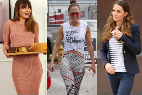 Anna Lewandowska z ciastem, Jennifer Lopez w sportowym stroju i Kate Middleton w marynarce – poznaj sekrety diety aktorek przed wyjściem na czerwony dywan.