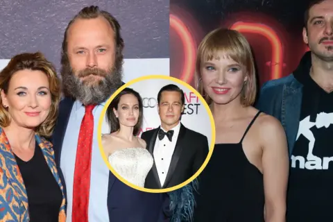 Prawdziwe powody posłania dzieci celebrytów do szkół za granicę? Na zdjęciu Angelina Jolie i Brad Pitt, a obok polskie gwiazdy.