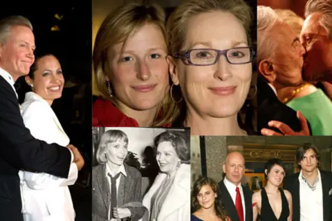 Jon Voight z córką Angeliną Jolie, Meryl Streep z córką, Christopher Walken, Demi Moore z Ashtonem Kutcherem i córką. Które dzieci gwiazd stały się sławne zanim skończyły pierwszy rok życia?