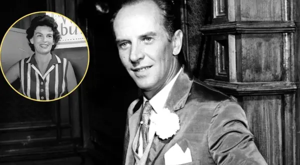 Czy znany satyryk ma powiązania rodzinne z przedwojenną elitą? Uśmiechnięta kobieta w pasiastej sukience i elegancki mężczyzna w garniturze.