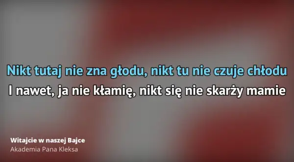 Witajcie w Naszej Bajce: Kultowa Piosenka z Akademii Pana Kleksa