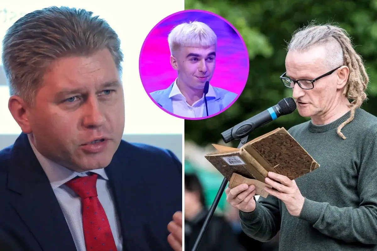 Prawda o zagranicznym pochodzeniu ojca znanego rapera. Trzech mężczyzn: polityk, młody artysta i starszy mężczyzna z dredami czytający książkę.