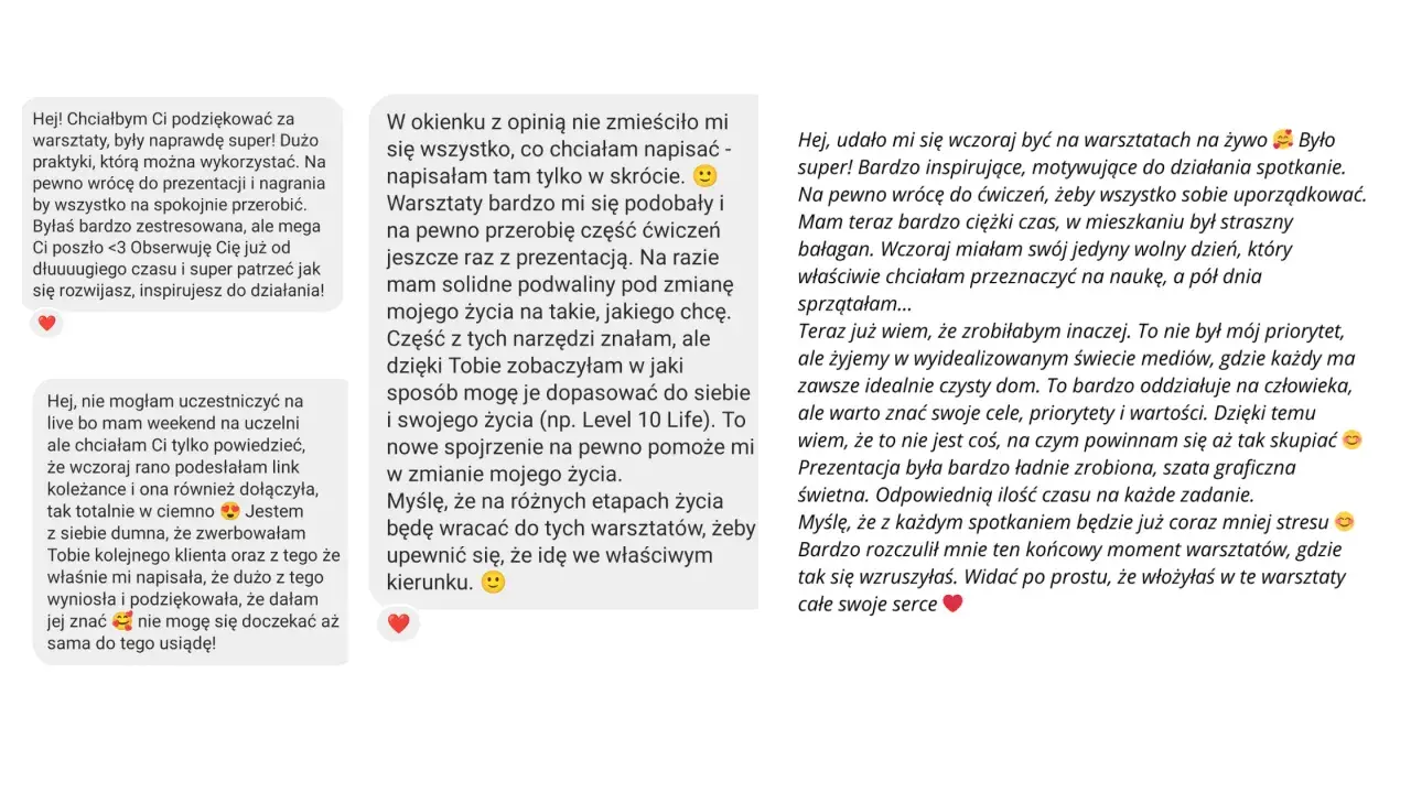 Recenzja warsztatów motywacyjnych byłego sportowca: "Super inspirujące, motywujące do działania spotkanie!".