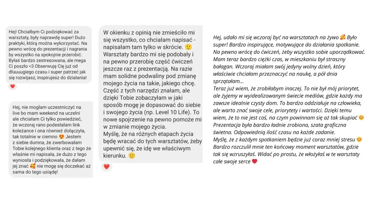 Recenzja warsztatów motywacyjnych byłego sportowca: "Super inspirujące, motywujące do działania spotkanie!".