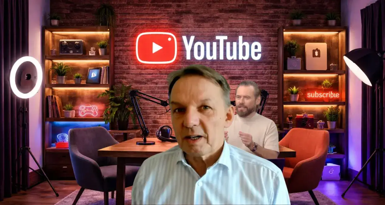 Kto stoi za nowym tajemniczym projektem największych gwiazd polskiego yt? Dwóch mężczyzn w studiu YouTube.
