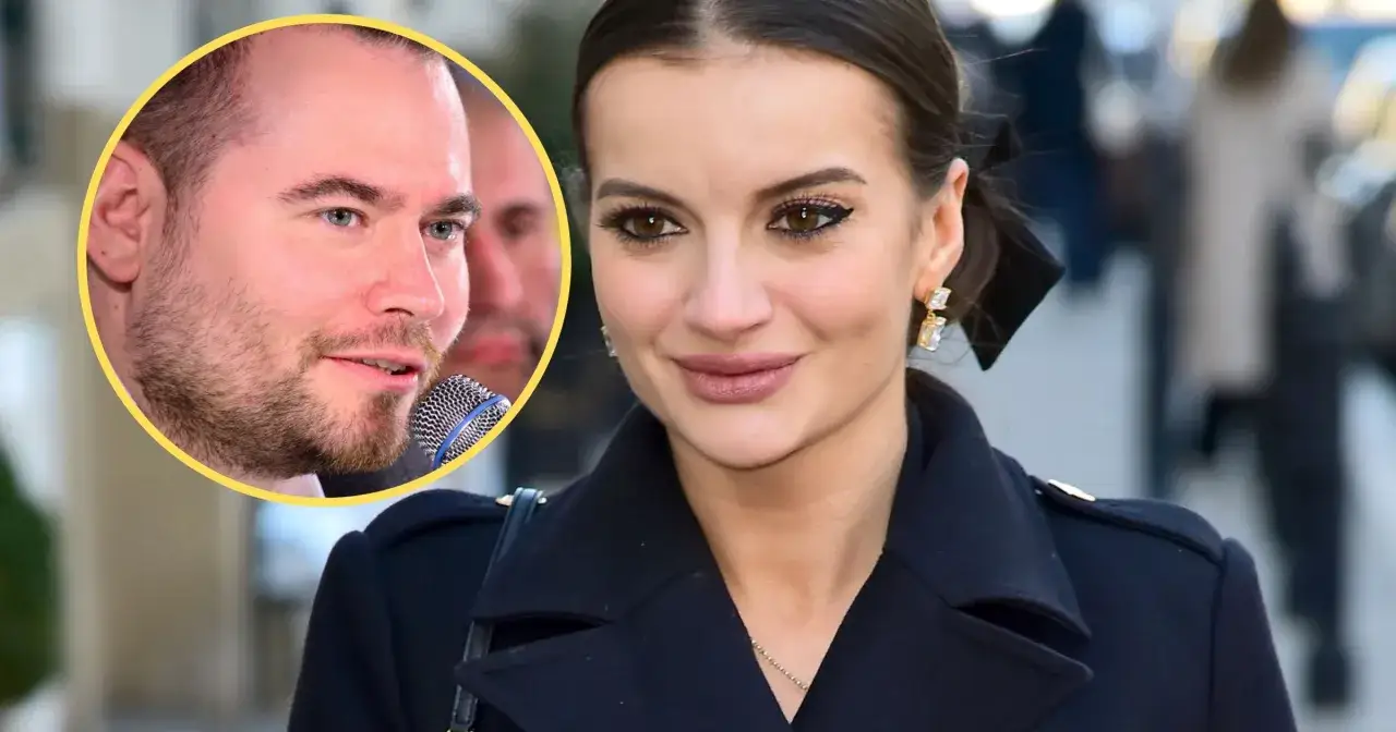 Dlaczego influencerka kłamała na temat swojego wykształcenia i pochodzenia? Mężczyzna z mikrofonem zadaje to pytanie.