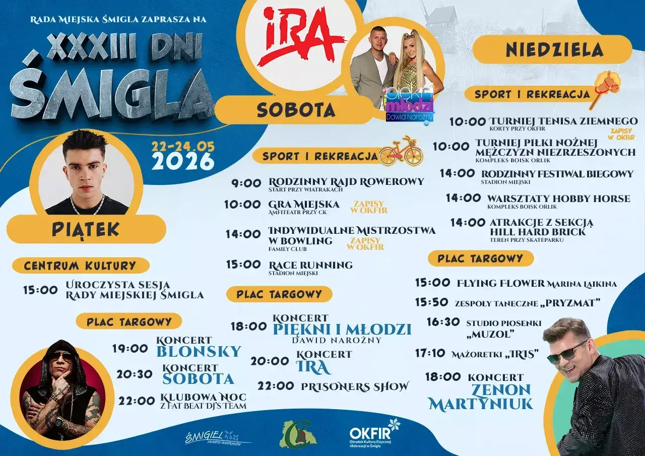 Koncert Zenona Martyniuka i innych gwiazd disco polo, które mają korzenie na wschodzie Polski, podczas XXXIII Dni Śmigla.