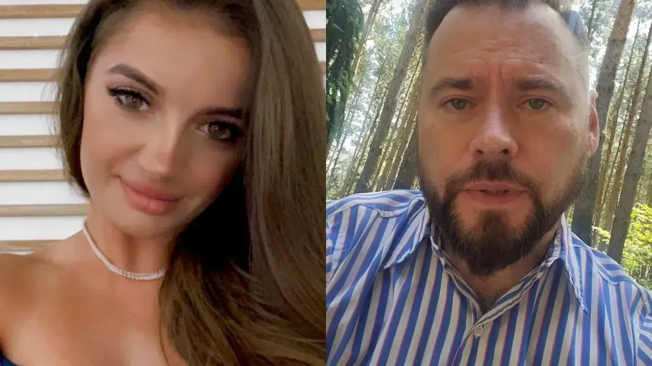Dlaczego influencerka kłamała na temat swojego wykształcenia i pochodzenia? Mężczyzna w pasiastej koszuli i kobieta z naszyjnikiem.